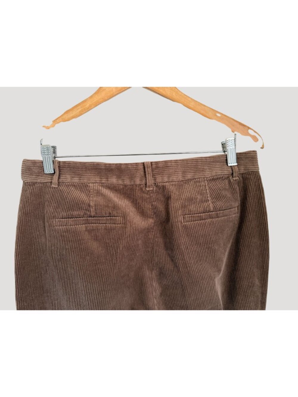 Brooks Brothers Brown Corduroy Pants Womens Size 10 Straight Leg Cotton Blend - Picture 7 of 8